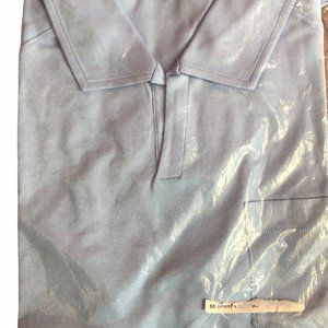 New Tom James V-neck polo,  baby blue